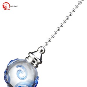 Hot selling item blue patterned glass ball 丨 QINGCHANG