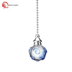 Hot selling item blue patterned glass ball 丨 QINGCHANG