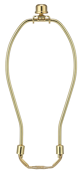 Customized oval lamp harp