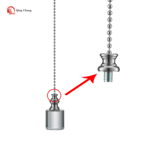 Finials connector with screw converter lamp pull chain parts finial| QINGCHANG