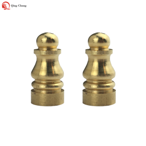 Solid brass chess-designed Finials decoration for tabletop lamp| QINGCHANG