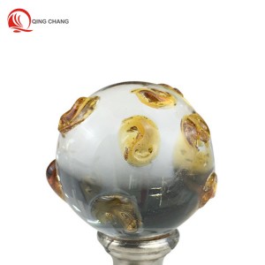 Nice design crystal glass lamp finials| QINGCHANG