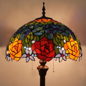 Red Tiffany Floor Lamp Custom