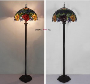 Red Tiffany Floor Lamp Custom