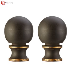 Metal ball finials, Factory high quality zinc alloy for lamp harp | QINGCHANG