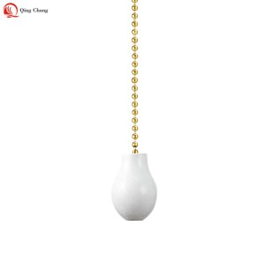 Ceiling fan chain, Hot sell high quality wooden short bottle shape pendant | QINGCHANG