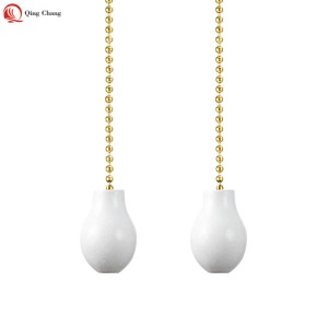 Ceiling fan chain, Hot sell high quality wooden short bottle shape pendant | QINGCHANG