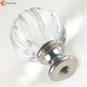 Glass ball finial, New design high quality stripe pattern | QINGCHAGN