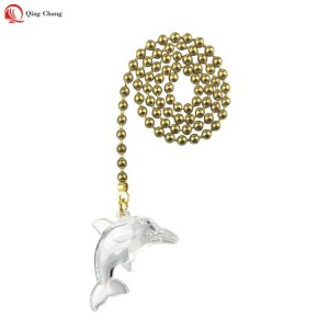 Fan pull chain, Wholesale high quality PU plastic dolphin shape pendant | QINGCHANG