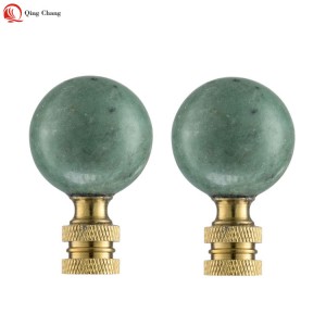 Glass ball lamp finials, Wholesale factory high quality green tea color | QINGCHAGN