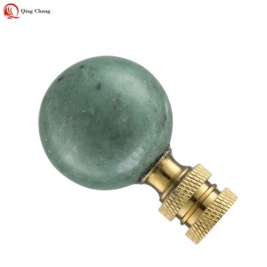 Glass ball lamp finials, Wholesale factory high quality green tea color | QINGCHAGN