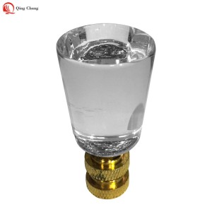 Crystal finials, Hot sell new design cylinder for lamp harp | QINGCHANG