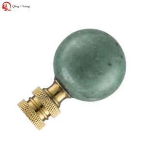 Glass ball lamp finials, Wholesale factory high quality green tea color | QINGCHAGN