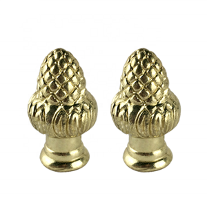 Hot sale dual thread tapped acorn designed lamp finial | QINGCHANG