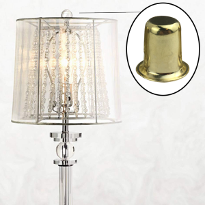 Exquisitely small brass cap column lamp finials| QINGCHANG