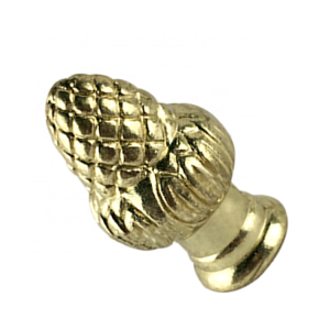 Hot sale dual thread tapped acorn designed lamp finial | QINGCHANG