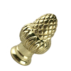 Hot sale dual thread tapped acorn designed lamp finial | QINGCHANG