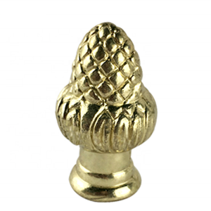 Hot sale dual thread tapped acorn designed lamp finial | QINGCHANG