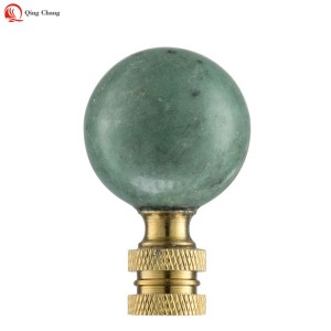 Glass ball lamp finials, Wholesale factory high quality green tea color | QINGCHAGN