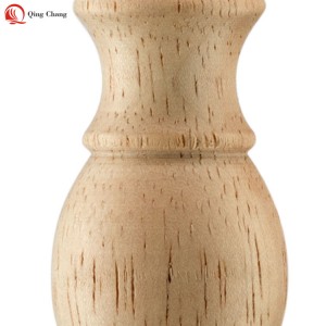 Wood ball finial, Hot sell factory new design for lamp harp | QINGCHANG