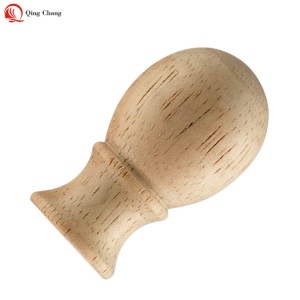 Wood ball finial, Hot sell factory new design for lamp harp | QINGCHANG