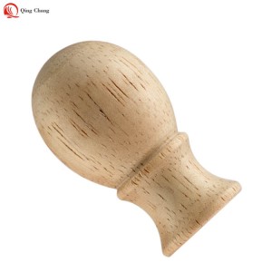 Wood ball finial, Hot sell factory new design for lamp harp | QINGCHANG