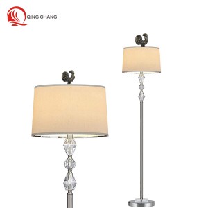 Hot sales  alloy  rooster crowing lamp finials