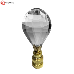 Crystal finial, Wholesale new design vane for lamp harp | QINGCHAGN