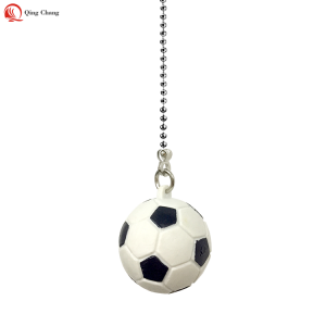 New design nice plastic football shape ceiling fan pull chain| QINGCHANG