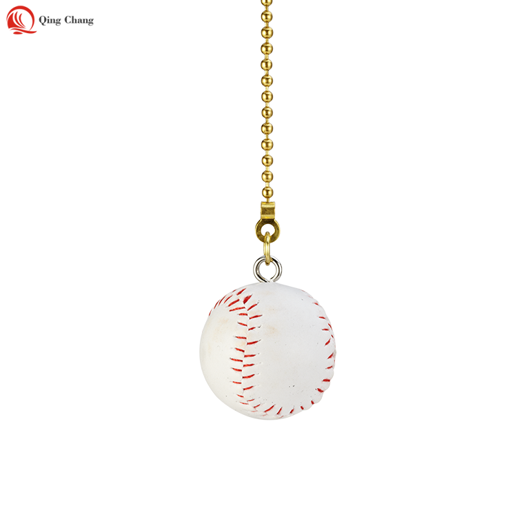 Nice design plastic baseball shape ceiling fan pull chain| QINGCHANG Featured Image