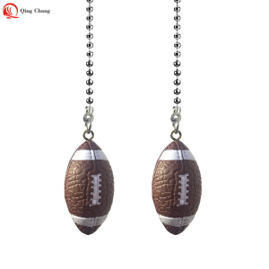 High quality plastic American football shape ceiling fan pull chain| QINGCHANG