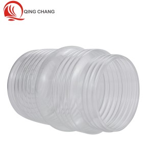 Transparent cylindrical plastic lampshade
