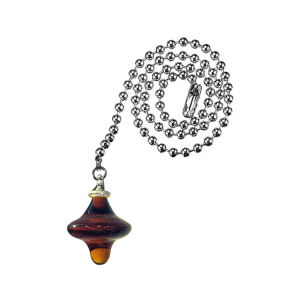 High quality crystal amber UFO shape ceiling fan pull chain| QINGCHANG