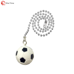 New design nice plastic football shape ceiling fan pull chain| QINGCHANG