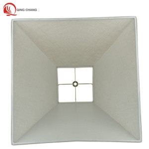 Lamp shade  natural linen fabric   square lampshade