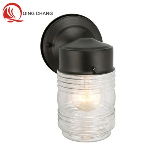 Transparent cylindrical plastic lampshade