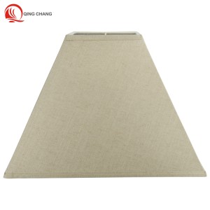 Lamp shade  natural linen fabric   square lampshade