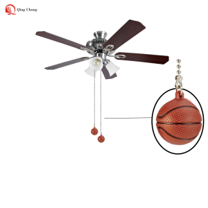 High quality hot sell basketball shape ceiling fan pull chain | QINGCHANG
