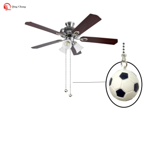 New design nice plastic football shape ceiling fan pull chain| QINGCHANG